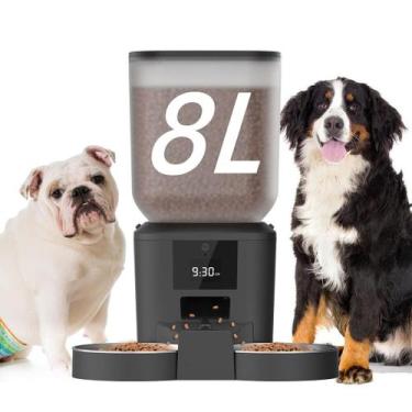 Imagem de Alimentador Automático Newpet 8L com WiFi para Cães e Gatos - New Pet