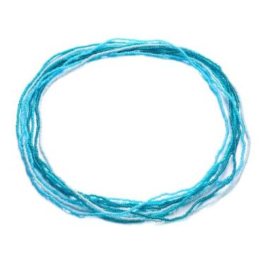 Imagem de A-yeite Conjunto de corrente de contas de cintura coloridas para mulheres, boêmio, correntes de barriga africanas, contas elásticas para perda de peso, biquíni de verão, joias, acessórios corporais