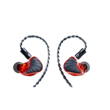 Imagem de Apos Monitor de orelha Rock Lagosta, fone de ouvido IEM dinâmico LCP de 10 mm, fone de ouvido HiFi com fio com cabo removível de 2 pinos de 0,78 mm para audiófilos, músicos e entusiastas de música