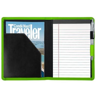 Imagem de Gorbado Classic Padfolio/Junior Portfolio Folder Case, Business A5 fichário organizador bloco de notas para homens e mulheres, 12 x 20 cm incluído, verde