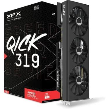 Imagem de Placa De Vídeo Rx7700 XT Speedster Qick319 AMD XFX Radeon, 12GB, GDDR6, 192-Bit - Rx-77tqickb9
