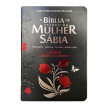 Imagem de Bíblia da mulher sábia full color c/ harpa - Tulipa preta