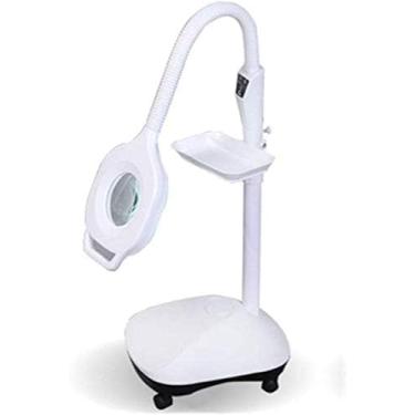 Imagem de 20x Lupa De Lâmpada Ajustável Braço Giratório Lâmpada Lupa Para Cuidados Com A Pele Manicure Salão De Beleza Tatuagem Spa Lâmpada De Chão