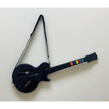 Imagem de Guitar for Guitar Hero Wii and Rock Band 2 Wii U Games, Color Black, with Strap
