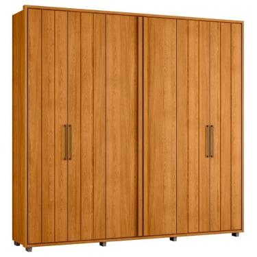 Imagem de Guarda Roupa Casal 250cm Com 6 Portas Vibe Cinamomo Z10 - Mpozenato