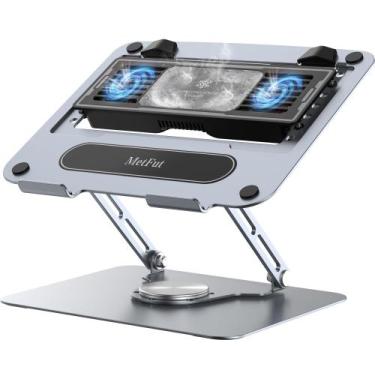 Imagem de Suporte de refrigeração para laptop MetFut com refrigerador removível 