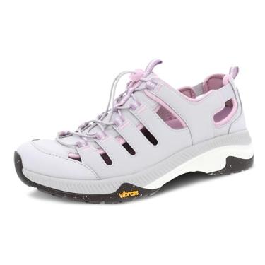 Imagem de Dansko Tênis Mia Performance Outdoor Feminino - Couro Impermeável E Solado Vibram Ecostep Super Durável, Antiderrapante Em Superfícies Com Neve Seca, Cinza 9,5-10 M Eua