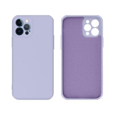 Imagem de Capinha iPhone 12 PRO Proteção Câmera Silicone Aveludado - GCM, Lilás