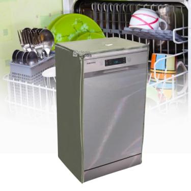 Imagem de CAPA PARA LAVA LOUÇAS SAMSUNG 10 SERVIÇOS TRANSPARENTE (CINZA)