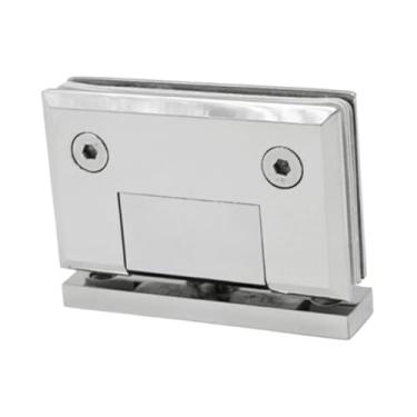 Imagem de Bothyi Dobradiça para porta de chuveiro de vidro, rotação para porta de chuveiro de vidro, braçadeira de gabinete de vitrine leve de aço inoxidável, Hipotenusa Polida