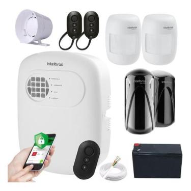 Imagem de Kit Alarme ANM 24 NET c/ 3 Sensores e Barreira Perimetral IVA 3070X Ac