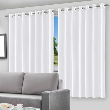 Imagem de Cortina Blackout PVC com Ilhós - 200x140cm (Branco)