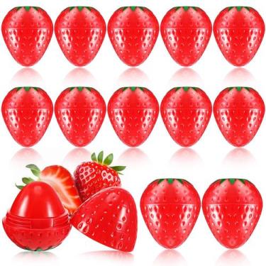Imagem de Conjunto de 12 unidades de protetor labial Dimsile Cute Strawberry Wri