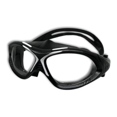 Imagem de Winder Máscara Náutica Pilot, Preta, Silicone e Policarbonato, Design Moderno, para Esportes Aquáticos, Veleiro, Jet Ski, Kite Surf, Windsurf (Preto)