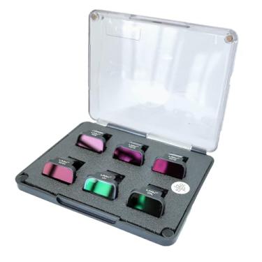 Imagem de BLAUEOCHI Conjunto de filtros ND CPL para DJI Mini 4 Pro, pacote com 4 filtros UV, CPL, ND8, ND16, ND32, ND64 polarizador densidade neutra efeito especial filtros de lente de drone, vidro óptico HD
