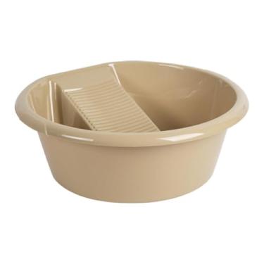 Imagem de FytStycale Tanque de Lavagem, Tanque de Lavar Roupa, Engrossado, Antiderrapante, Tábua de Lavar Portátil, Tanque de Lavar para Camisetas, Pequenos Itens Delicado, Amarelo, Tamanho real