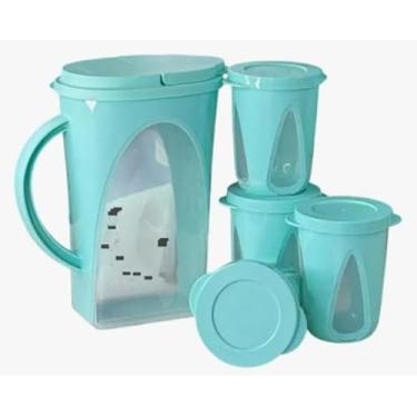 Imagem de Kit Jarra OUTDOOR 1,7LT + 04 copos 330 ml = T U P E R W A R E = COR MINT