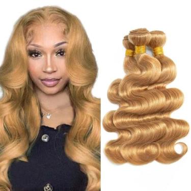 Imagem de Pacotes de cabelo Raivide Honey Blonde Body Wave 27 14cm 300g
