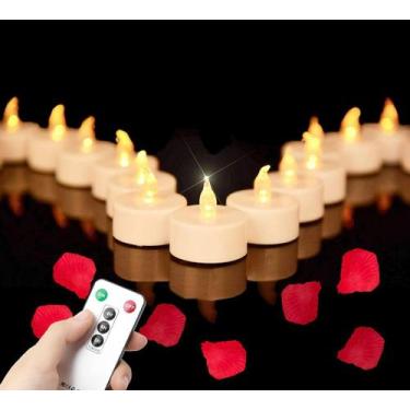 Imagem de Velas LED para luz de chá Mookray, pacote com 12 unidades, controle re