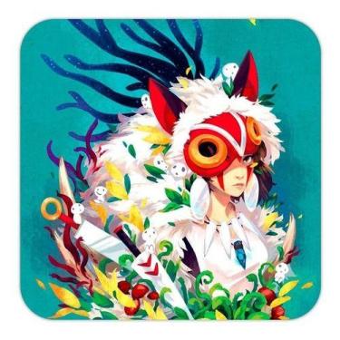 Imagem de Placa Quadro Decorativo 18x18 Cm Ghibli Princesa Mononoke - Pomps Geek
