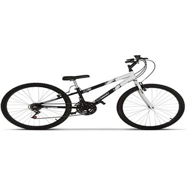 Imagem de Bicicleta de Passeio Ultra Bikes Esporte Bicolor Rebaixada Aro 26 Reforçada Freio V-Brake – 18 Marchas Preto/Branco