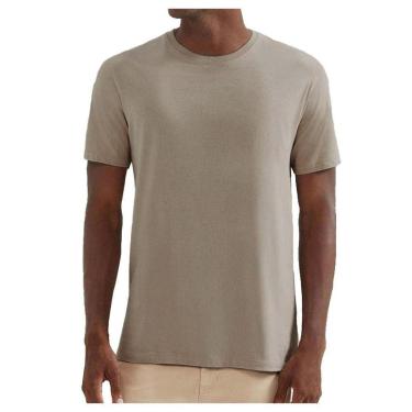 Imagem de Camiseta Masculina Hering MC Regular Bege kaki - 201HMJEN-Masculino