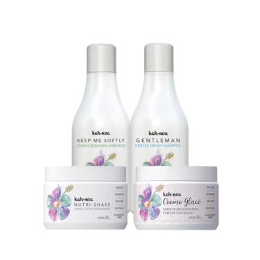 Imagem de Kah-Noa, Kit Shampoo, Condicionador, Nutri-Shake e Creme Glacê Kah-Noa