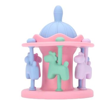 Imagem de HEEPDD Carrossel de Brinquedo para bebê, Caixas Musicais e Estatuetas, Brinquedo de Toque, Textura Macia, Mordedor Infantil, Estimulação Visual para bebê, Carrossel, de , Silicone, , Sino, Estimulação Visual