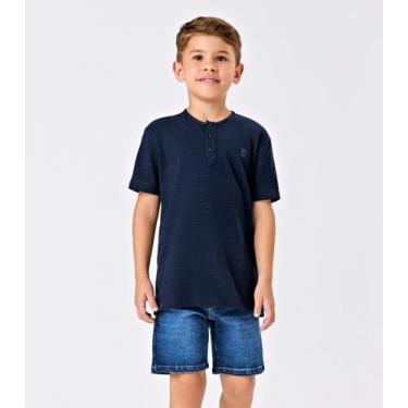 Imagem de Bermuda Menino Jeans Trick Nick Azul - Trick Nick Jeans, 8, Azul