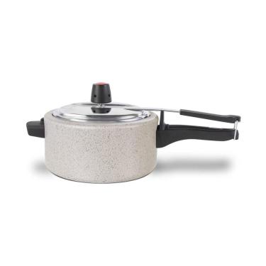 Imagem de Panela De Pressão 20Cm 3L Cerâmico Mineral Resist Linha Ceramic Life Vapt Brinox Vanilla