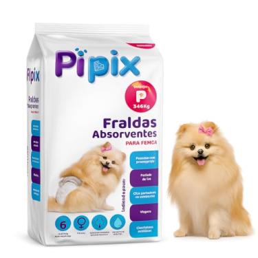 Imagem de Fraldas Absorventes para Fêmea, Tamanho P 3-6kg, para Cães Pequenos, Período de Cio e Viagens