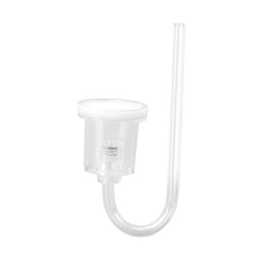 Imagem de IEUDNS Difusor de CO2 acrílico para aquário, difusor de bolhas, atomizador em formato de U para plantas aquáticas fotográficas, M