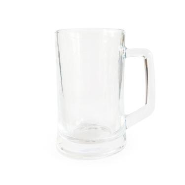 Imagem de Caneca Vidro Grosso Chopp Cerveja Suco Modelo Apolo 360Ml