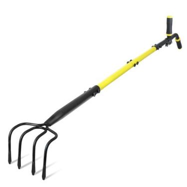 Imagem de Ancinho de cultivo Jardineer de 4 dentes com alça de 147 cm de comprim