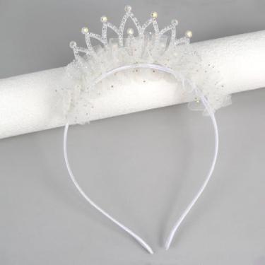 Imagem de 1 coroa de princesa para meninas, decorações de feliz aniversário, tiara para mulheres, presente de aniversário, coroa de princesa, acessórios de strass