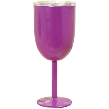Imagem de Taça De Vinho De Aço Inoxidável Com Dupla Camada, Copo De Vinho De Grande Capacidade, Purple