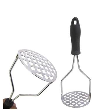 Imagem de Kit 2 Espremedor de batata inox amassador para legumes purê ferramenta cozinha
