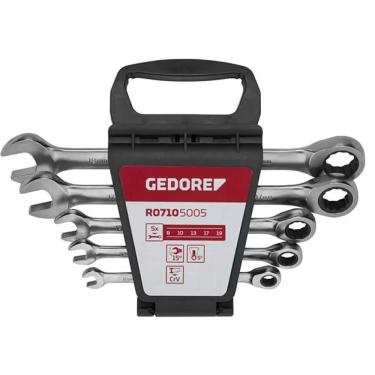 Imagem de Jogo De Chaves Combinada 5 Peças Com Catraca 8 A 19 Mm Gedore R07105005