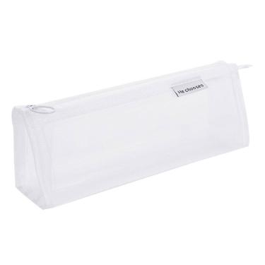 Imagem de Estojo para lápis Bolsa de caneta 3D transparente de malha de nylon 22x5,5x10,5 cm