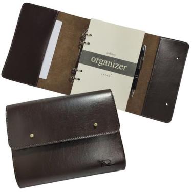 Imagem de Caderno Organizer 182-R Raffai Couros, Café