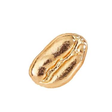 Imagem de Brooch Pin Coffee Bean Gold-tone Alloy, tamanho mini 1,1 g - yiweisai