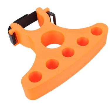 Imagem de POENVFPO Suportes de Reparo de Bicicleta 2pcs Plástico Bicicleta Guiador Suporte Jacks Alça Ajustável para Mountain Road Bike Manutenção Portátil Leve Laranja