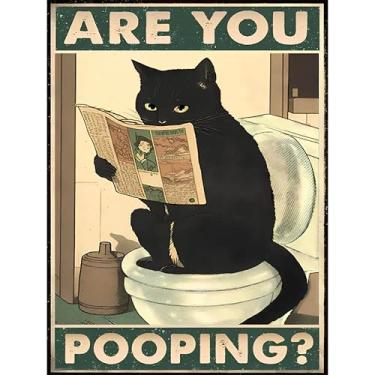 Imagem de Kits de ponto cruz estampado de gato preto para adultos – kits de bordado para iniciantes e adultos, kits de ponto cruz contados com dimensões de 11 CT para adultos, artesanato, 30,5 x 40,6 cm