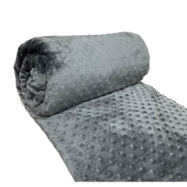 Imagem de Manta Casal, Cobertor Manta Fleece Soft Casal Queen Microfibra Grosso - Inverno 2,40 X 2,20m(Cinza Bolha)