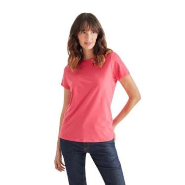 Imagem de Camiseta Fem Simples Reserva, Rosa pink, PP