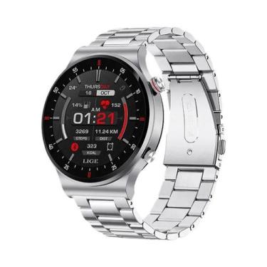 Imagem de Relógio Inteligente Masculino LIGE ECG PPG Bluetooth Com Chamadas AMOL