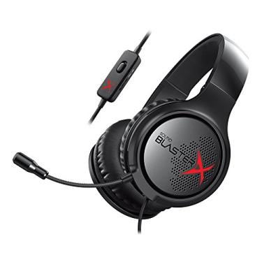 Imagem de HEADSET GAMER, CREATIVE LABS - SBX H3 - CANCEL. RUÍDO FONE/MIC - PORTÁTIL - CONFORTÁVEL - P2 - PRETA - 70GH034000000