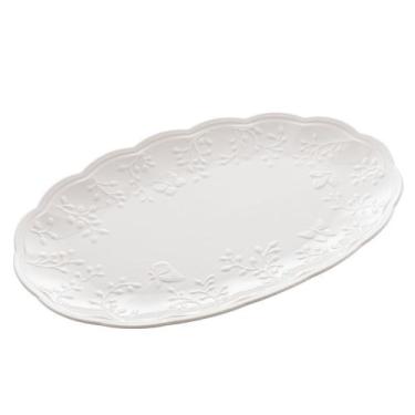 Imagem de Travessa Prato de Porcelana New Bone Butterfly Flower Borboletas e Flo