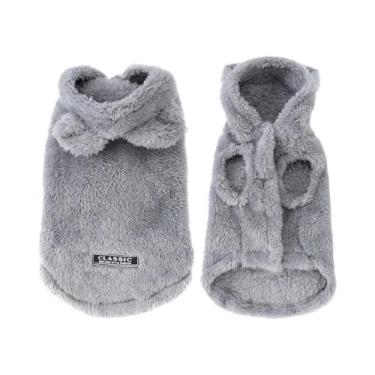Imagem de Casaco De Fleece Com Capuz Para Cães E Gatos Pequenos E Médios, Jaquet