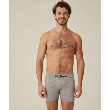 Imagem de Cueca Boxer Masculina Zorba-19047, Cinza, P